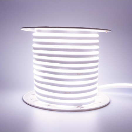 LED неон 220В белый AVT smd2835 120led/м 7Вт/м IP65, 1м