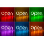 Неоновая вывеска "OPEN" RGB синхронно вся вывеска (с контроллером)