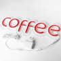 Неоновая вывеска "COFFEE" RED (с контроллером)