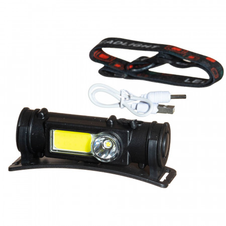 Фонарь налобный с USB BL - 211