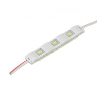 LED модуль 12В белый холодный 3led smd5730 1Вт IP65