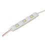 LED модуль 12В белый холодный 3led smd5730 1Вт IP65