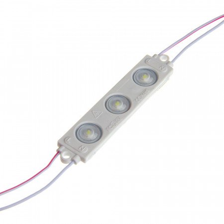 LED модуль 12В белый холодный 3led smd3030 1.5Вт IP65