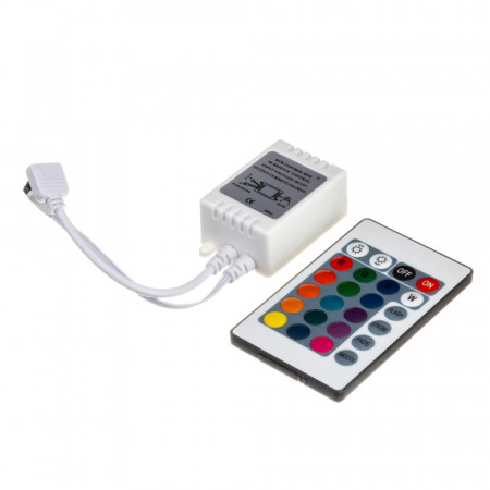 Контроллер для светодиодной ленты RGB 12А 144 Вт, (IR 24 кнопки)