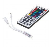 Контроллер мини для светодиодной ленты RGB 6А 72 Вт, (IR 44 кнопки)