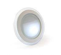 Светодиодный led светильник со стеклом 12Вт круг 4000К IP20