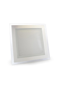Светодиодный led светильник со стеклом 18Вт квадрат 4000К IP20