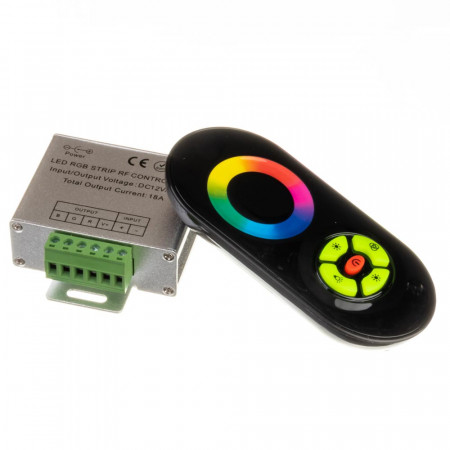 Контроллер черный для светодиодной ленты RGB 18А 216Вт