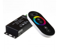 Контроллер черный для светодиодной ленты RGB 18А 216Вт, (6 кнопок) 