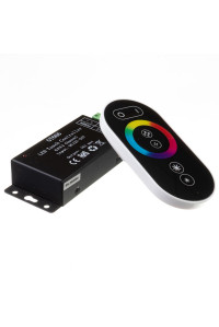 Контроллер черный для светодиодной ленты RGB 18А 216Вт, (6 кнопок) 