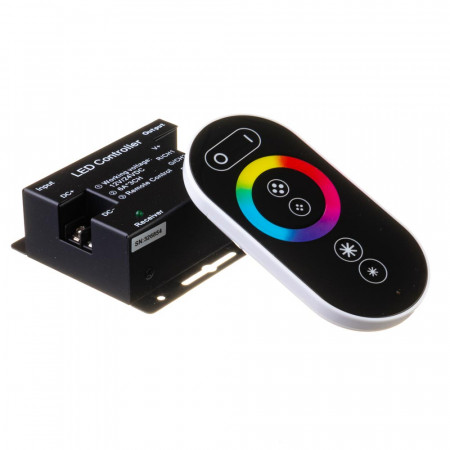 Контроллер для светодиодной ленты RGB 18А 12Вт (RR 6 кнопок) черный
