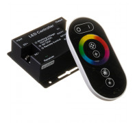 Контроллер для светодиодной ленты RGB 24А 12Вт (RR 6 кнопок) черный
