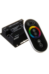 Контроллер для светодиодной ленты RGB 24А 12Вт (RR 6 кнопок) черный