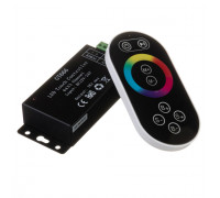 Контроллер черный для светодиодной ленты RGB 18А 216Вт, (8 кнопок)