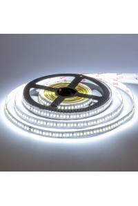 LED лента 12В AVT холодная белая smd 2835 204led/м IP20, 1м