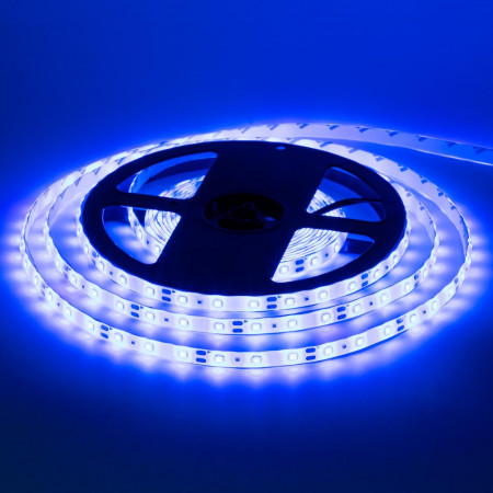 LED лента 12В синяя smd 2835 60led/м IP65, 1м
