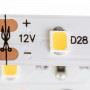 LED лента 12В Motoko теплая белая smd 2835 60led/м IP65, 1м