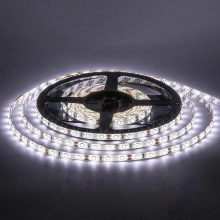 LED лента 12В белая нейтральная smd 2835 120led/м IP20, 1м