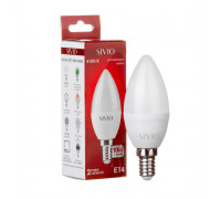 LED лампа 10Вт Sivio нейтральная белая E14 C37 4100K