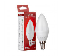 LED лампа 6Вт Sivio нейтральная белая E14 C37 4100K