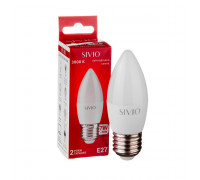 LED лампа 7Вт Sivio теплая белая E27 C37 3000K