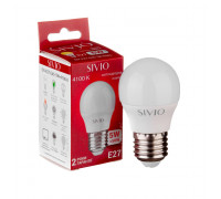 LED лампа 5Вт Sivio нейтральная белая E27 G45 4100K