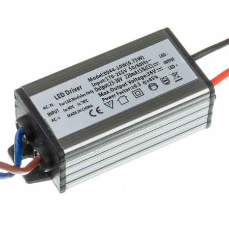 Светодиодный led драйвер 10Вт 220mA 36V