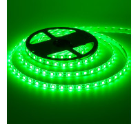 LED лента 12В зеленая smd 5050 60led/м IP20, 1м
