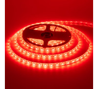 LED лента 12В красная smd 5050 60led/м IP20, 1м