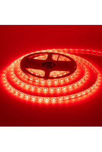 LED лента 12В красная smd 5050 60led/м IP20, 1м