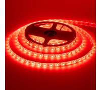 LED лента 12В красная smd 5050 60led/м IP65, 1м