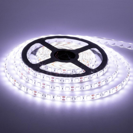 LED лента 12В белая smd 5050 60led/м IP20, 1м