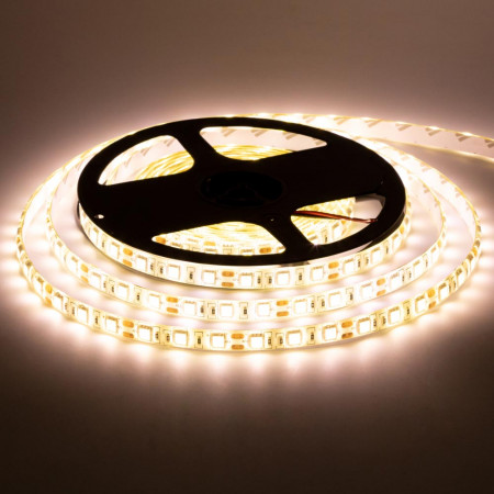 LED лента 12В теплая белая smd 5050 60led/м IP20, 1м