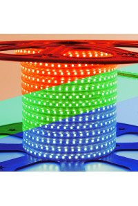 LED лента 220В RGB smd 5050 10W/m 60led/м IP65, 1м