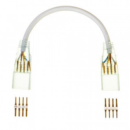 Коннектор к светодиодной ленте 220В smd5050 (2 разъема+2 шт. 4pin)
