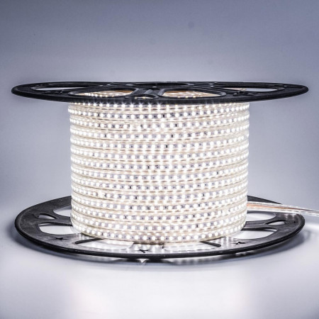 LED лента 220В белая AVT smd 2835 120led/м 4Вт/м IP65, 1м