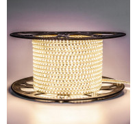 LED лента 220В белая теплая AVT smd 2835 120led/м 4Вт/м IP65, 1м