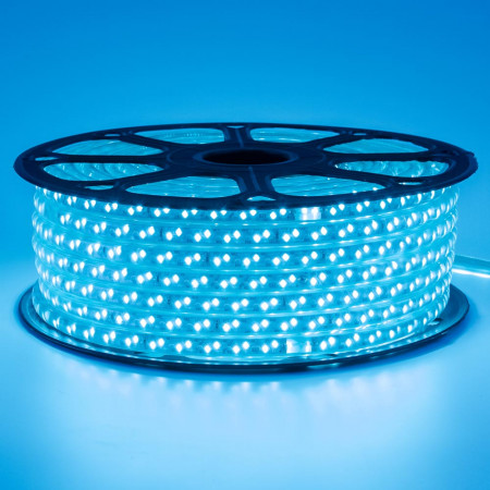 LED лента 220В синяя smd 2835 120led/м 12Вт/м IP65, 1м