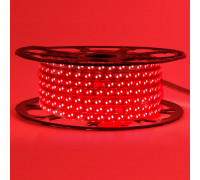 LED лента 220В красная smd 2835 120led/м 12Вт/м IP65, 1м