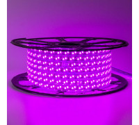 LED лента 220В фиолетовая smd 2835 120led/м 12Вт/м IP65, 1м