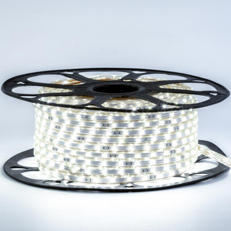 LED лента 220В нейтральная белая smd 3014 120led/м 5,5Вт/м IP65, 1м