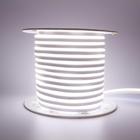 LED неон 220В нейтральный белый AVT smd2835 120led/м 7Вт/м IP65, 1м