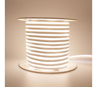 LED неон 220В белый теплый AVT smd2835 120led/м 7Вт/м IP65, 1м