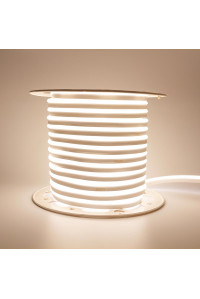 LED неон 220В белый теплый AVT smd2835 120led/м 7Вт/м IP65, 1м