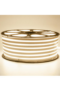 LED неон 220В белый теплый smd2835 120led/м 12Вт/м IP65, 1м