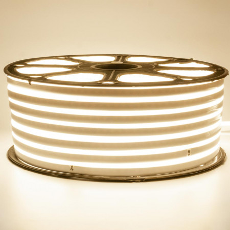 LED неон 220В белый теплый smd2835 120led/м 12Вт/м IP65, 1м