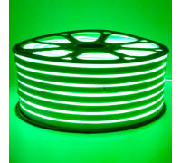 LED неон 220В зеленый smd2835 120led/м 12Вт/м IP65, 1м