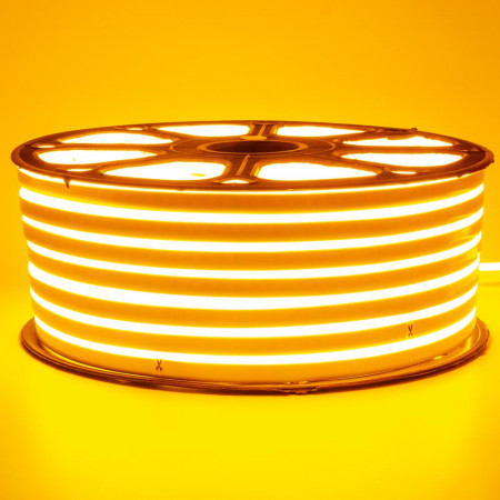 LED неон 220В желтый smd2835 120led/м 12Вт/м IP65, 1м