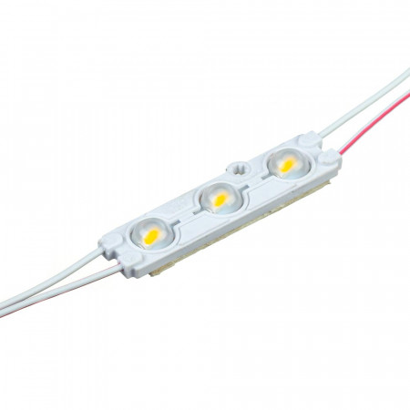 LED модуль 12В белый теплый 3led smd5730 1.5Вт IP65