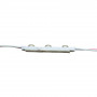 LED модуль 12В белый теплый 3led smd5730 1.5Вт IP65
